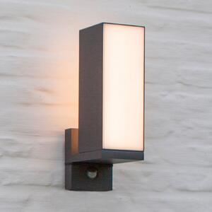 Aplică LED exterior Cuba, senzor, 1 bec, antracit