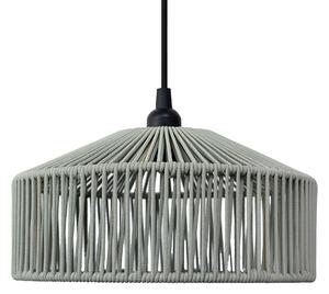 Lampă suspendată boemă frânghie verde IP44 - Calabardina