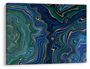 Tablou - Marmură verde- albastru (70x50 cm)