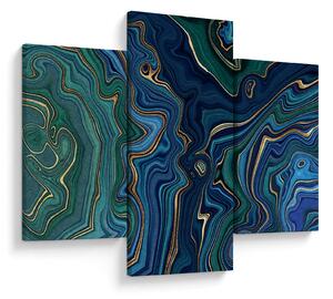 Tablou - Marmură verde- albastru (90x60 cm)