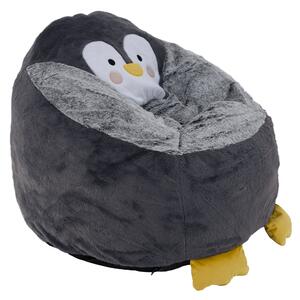 KONDELA Fotoliu tip sac pinguin, gri, PINGO