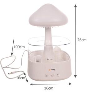 Umidificator de aer și lampă de noapte - difuzor aromaterapie cu efect de ploaie Ruhhy 24378 450 ml