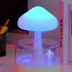 Umidificator de aer și lampă de noapte - difuzor aromaterapie cu efect de ploaie Ruhhy 24378 450 ml