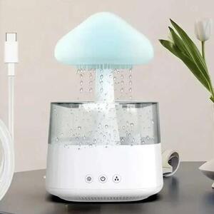 Umidificator de aer și lampă de noapte - difuzor aromaterapie cu efect de ploaie Ruhhy 24378 450 ml