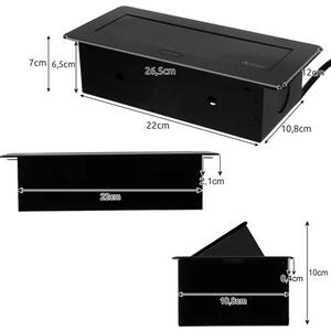 Priză încorporabilă Izoxis 21446 - priză dublă USB pentru blat