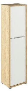 Dulap RIOMA TYP 08, stejar artisan/alb, DTD laminat, cu 2 usi, 50x38x1