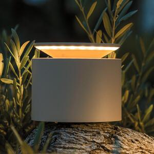 Zafferano Lampa de masă reîncărcabilă Push-up IP54 nisip, reglabil, Bej, Camera de zi / sufragerie, Metal, Modern