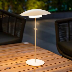 Newgarden Sardinia LED lampă reîncărcabilă IP44 alb 40 cm, reglabil, Alb, Metal, Modern