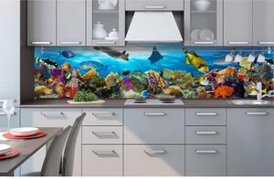 Fototapet pentru bucătărie - pește în ocean 260 x 60 cm