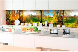 Fototapet pentru bucătărie - pajiște 350 x 60 cm