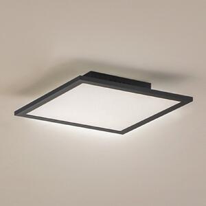 Panou Lindby LED Enhife, negru, 30 x 30 cm, metal, 4.000K
