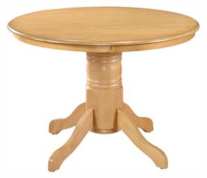 KONDELA Masă de sufragerie, rotundă, stejar deschis, diametru 106 cm, TABLOS