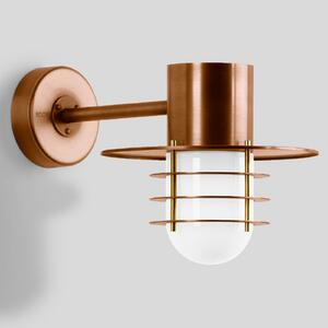 BEGA 31171K3 LED în aer liber perete lumina cupru /opal sticla, Cupru, Metal, Modern, Felinar