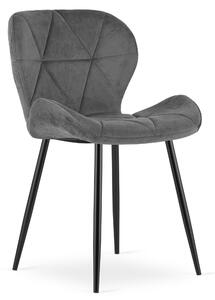 Scaun Bucatarie/Dining Miller Catifea Gri