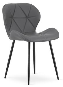 Scaun Bucatarie/Dining Miller Piele Ecologica Gri