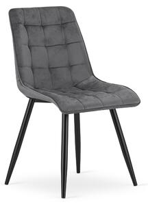 Scaun Bucatarie/Dining Spirit Catifea Gri Inchis
