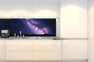 Fototapet pentru bucătărie - calea lactee violetă 180 x 60 cm