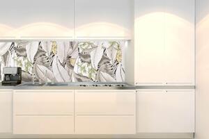 Fototapet pentru bucătărie - model floral de design 180 x 60 cm