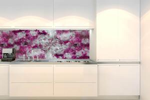 Fototapet pentru bucătărie - pictură abstractă violet 180 x 60 cm