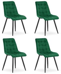 Set 4 Scaune Bucatarie/Dining Spirit Catifea Verde