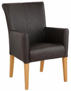 Fotoliu King maro inchis 60/65/91 cm