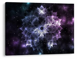 Tablou - Mandala Lotus în spațiu (70x50 cm)
