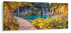 Tablou - Lacurile Plitvice, Croația (120x50 cm)