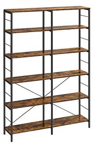 Biblioteca, Vasagle, Negru , 172.5×120×30 cm