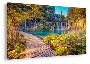 Tablou - Lacurile Plitvice, Croația (90x60 cm)