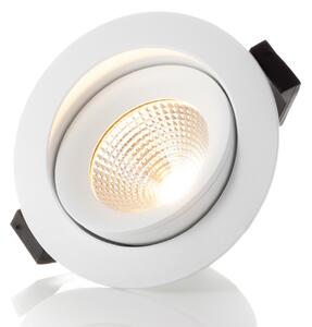 The Light Group SLC One 360 ° LED cu lumină de încastrare albă 2.700K, reglabil, Alb, Camera de zi / sufragerie, Metal, Modern, Corpuri de iluminat încastrate rotunde