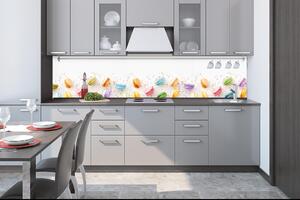 Fototapet pentru bucătărie - macarons 260 x 60 cm