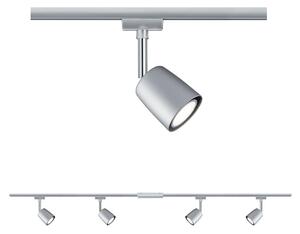 Paulmann URail Cover Set, 4 pete, 2xrail crom, reglabil, Gri, Studiu / Birou, Metal, Modern