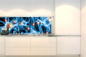 Fototapet pentru bucătărie - sinapsele neuronale 180 x 60 cm