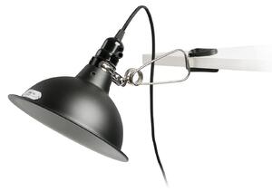 FARO BARCELONA Lampă cu clemă Pepper, negru, Negru, Camera de zi / sufragerie, Metal, Design industrial