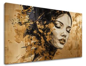 Atingere de aur pe panza Regina deșertului - 60x90 cm