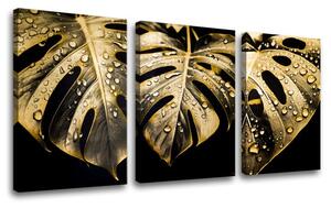 Atingere de aur pe panza O îmbrățișare de dimineață - 120x60 cm