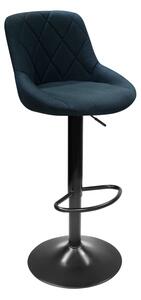 KONDELA Scaun bar, material textil negru, TERKAN NEW