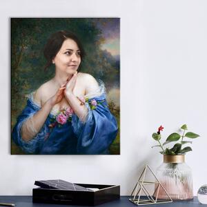 Cadou pentru femei - o imagine istorică dintr-o fotografie - 40x50 cm - portrét 1