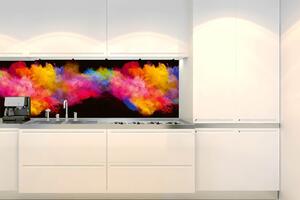 Fototapet pentru bucătărie - explozie de pulbere colorată 180 x 60 cm