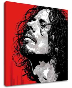 Chris Cornell pictura pe panza - Rock Passion - 60x60 cm