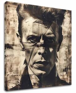 David Bowie pictura pe panza - Fierce Gaze - 60x60 cm