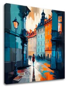 Design decorare pe pânză Praga în inima Europei - 60x60 cm