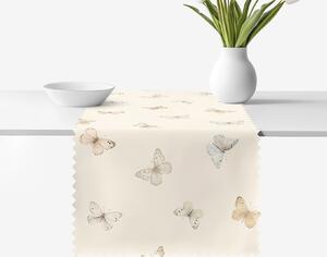 Goldea napron de masă teflonat - fluturi 50x140 cm