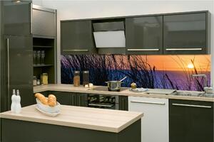 Fototapet pentru bucătărie - apus de soare peste ocean 260 x 60 cm