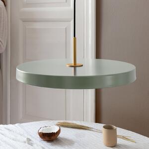 UMAGE lampă suspendată LED Asteria Medium verde deschis/alamă Ø 43 cm, reglabil, Verde, Camera de zi / sufragerie, Metal, Design