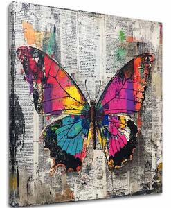 Tablou de perete Abstract Butterfly - Premium Print - 80x80 cm