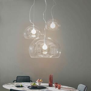Kartell Small FL/Y lampă susp. LED transparent, Transparent, Camera de zi / sufragerie, Plastic, Design