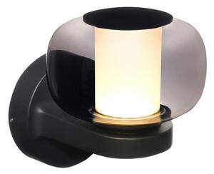 Aplica LED de exterior MALAGA, 12W/230V, IP44, neagră