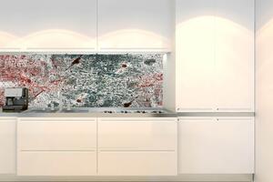 Fototapet pentru bucătărie - tablă metalică veche 180 x 60 cm
