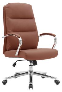 KONDELA Scaun de birou, maro camel/crom, ADMON